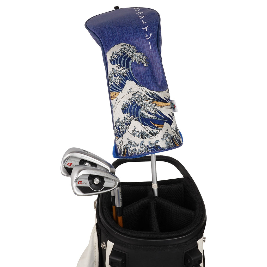 Blue Daywind Waves Driver Golf Head Cover Set
