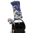 Blue Daywind Waves Driver Golf Head Cover Set