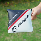 White& Black Square Putter Head Cover