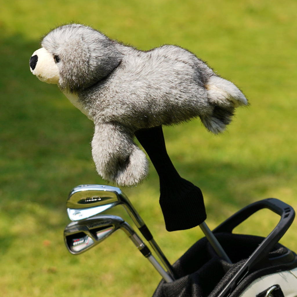 Gray Seal Plush Animal Golf Headcover