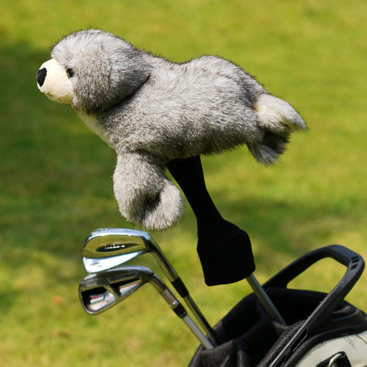 Gray Seal Plush Animal Golf Headcover