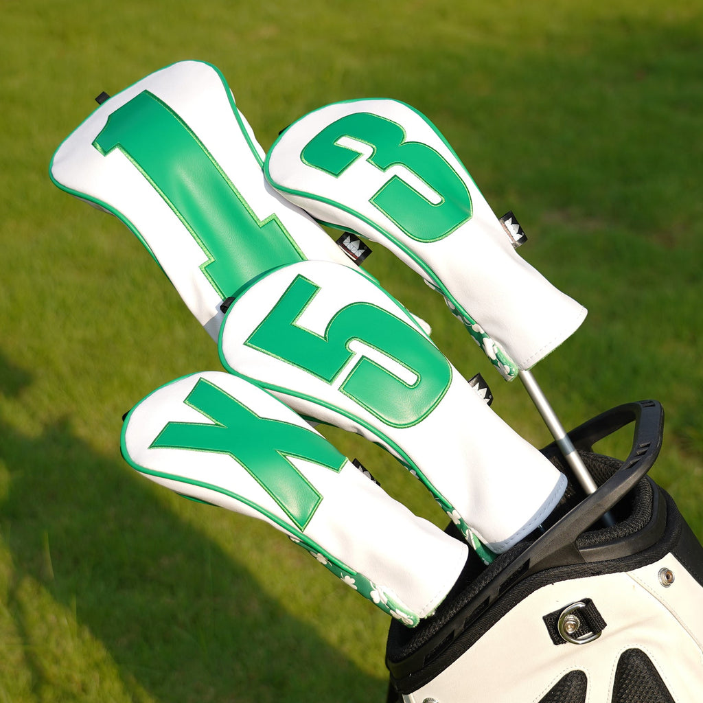 Green Summer Numbers Golf Headcover Set
