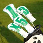 Green Summer Numbers Golf Headcover Set