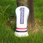 Purple Summer Numbers Golf Headcover Set