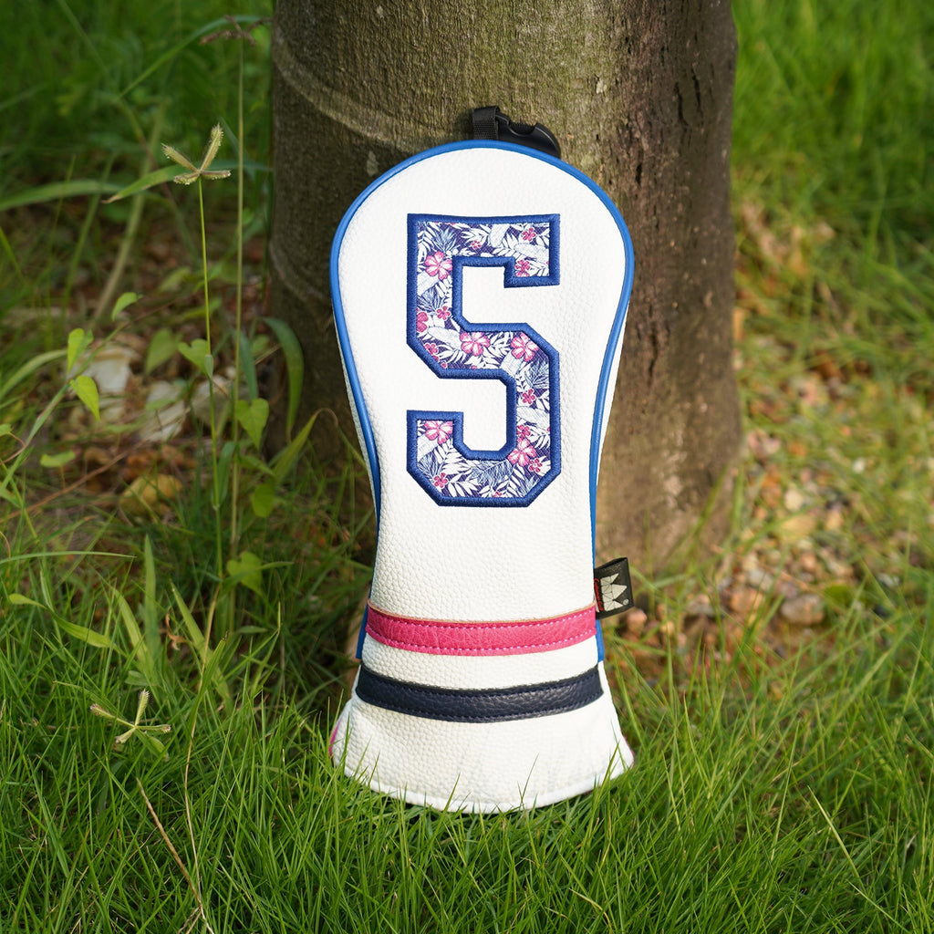 Purple Summer Numbers Golf Headcover Set