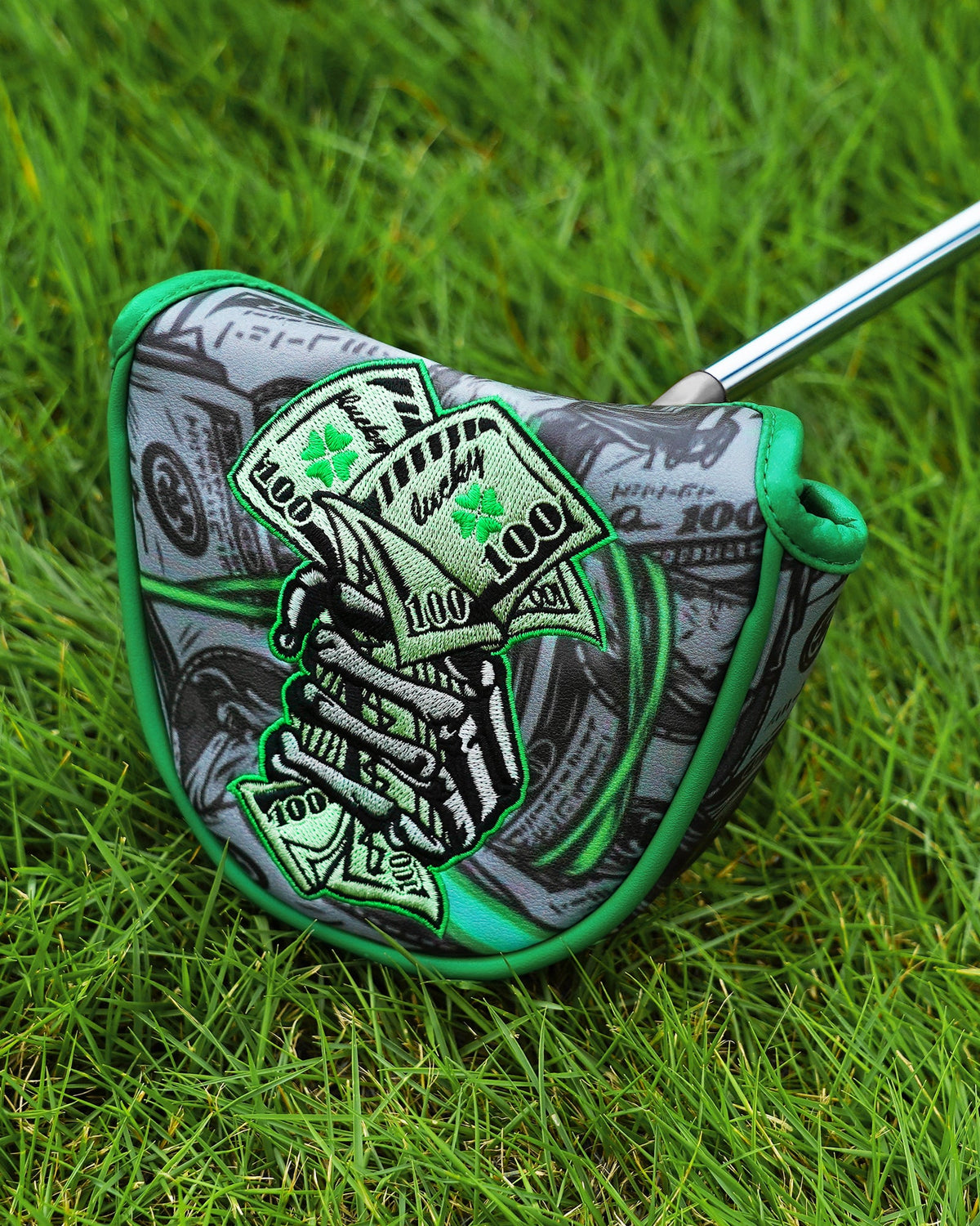 Black Lucky Coin Driver Head Cover Set