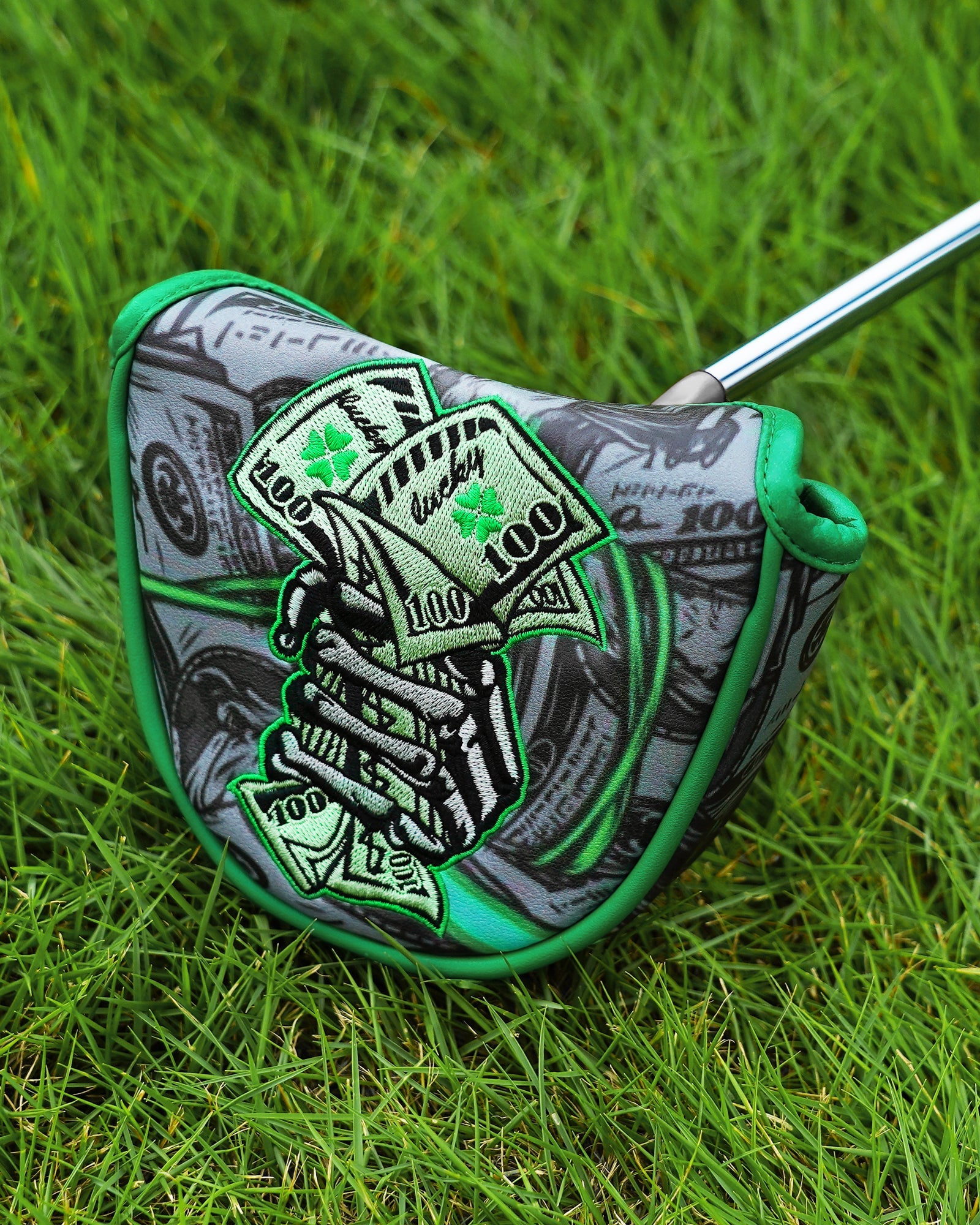 Black Lucky Coin Driver Head Cover Set