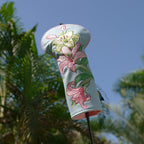 Blue PU Lily Driver Golf Headcover