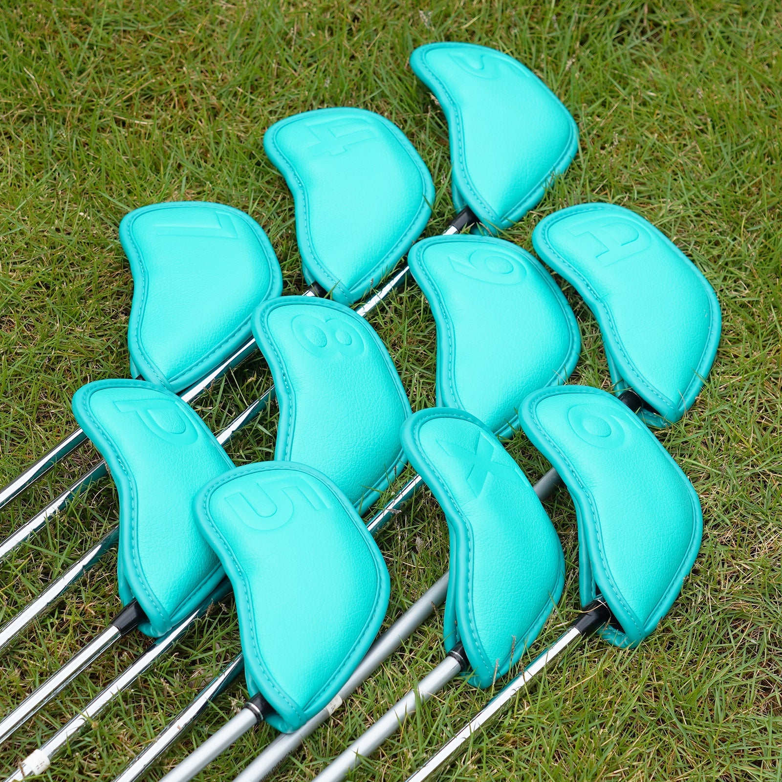 Lake Green Imprinted Magnet Iron Covers 10PCS (4-9,P,A,S,X)