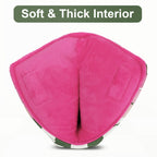 Green Plaid with Pink Patch Stripes Blade Putter Cover