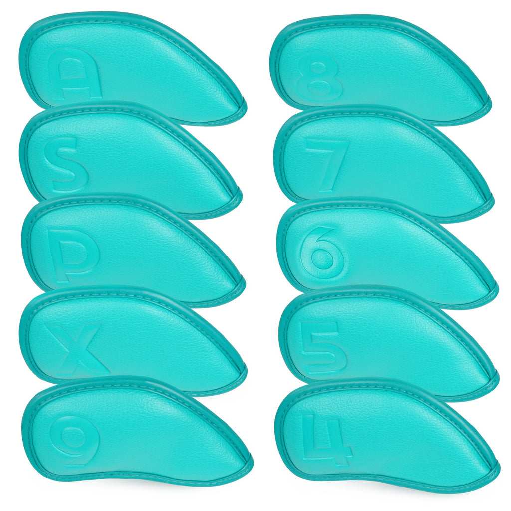 Lake Green Imprinted Magnet Iron Covers 10PCS (4-9,P,A,S,X)