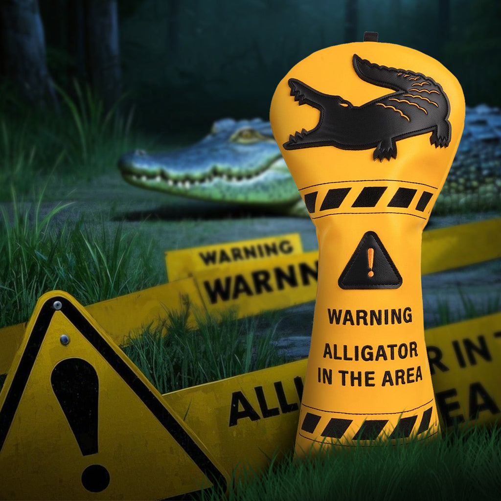 Alligator Warning Driver Head Cover