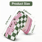 Green Plaid with Pink Patch Stripes Blade Putter Cover