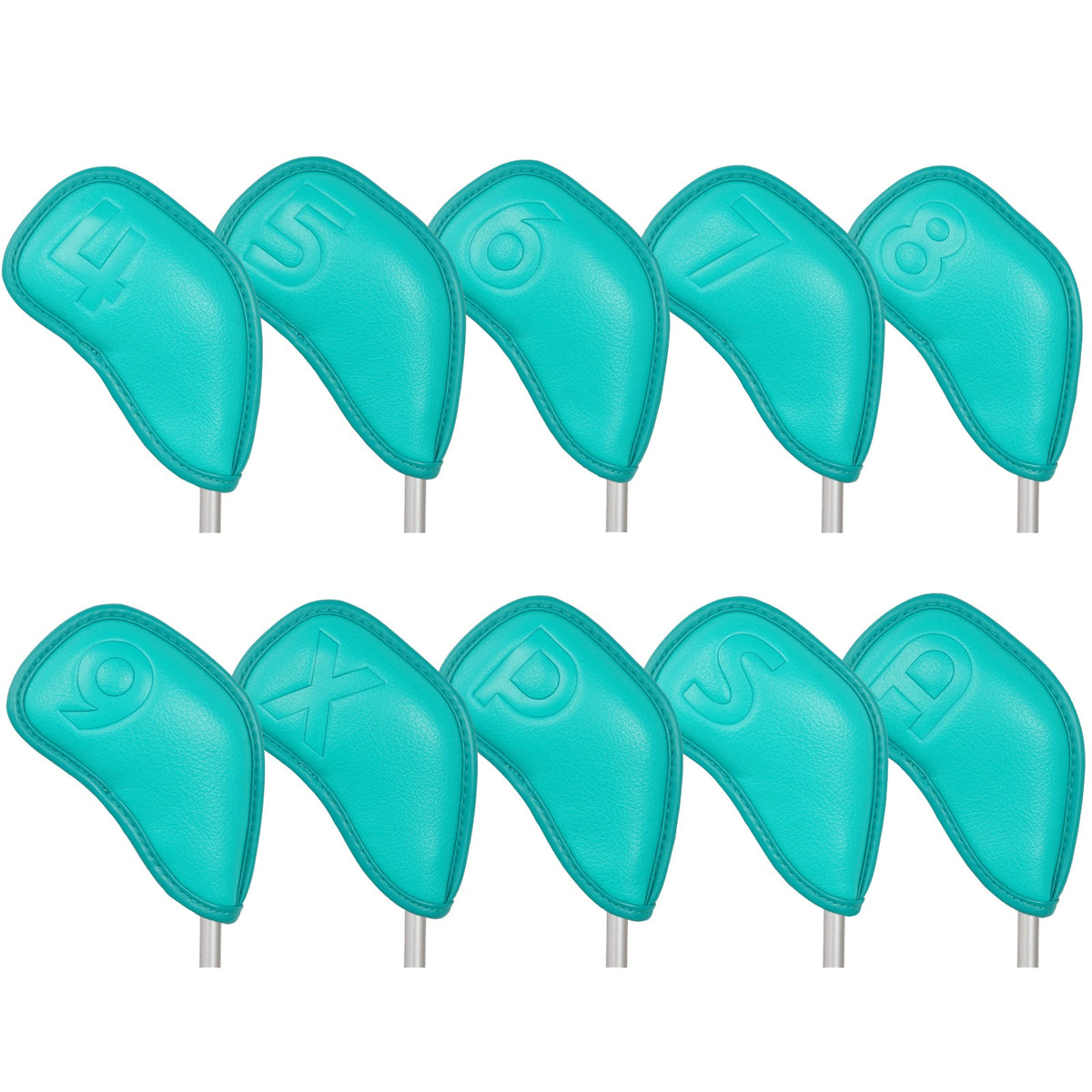 Lake Green Imprinted Magnet Iron Covers 10PCS (4-9,P,A,S,X)