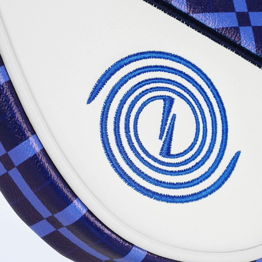 Blue Plaid Mosquito Coil Mallet Putter Cover