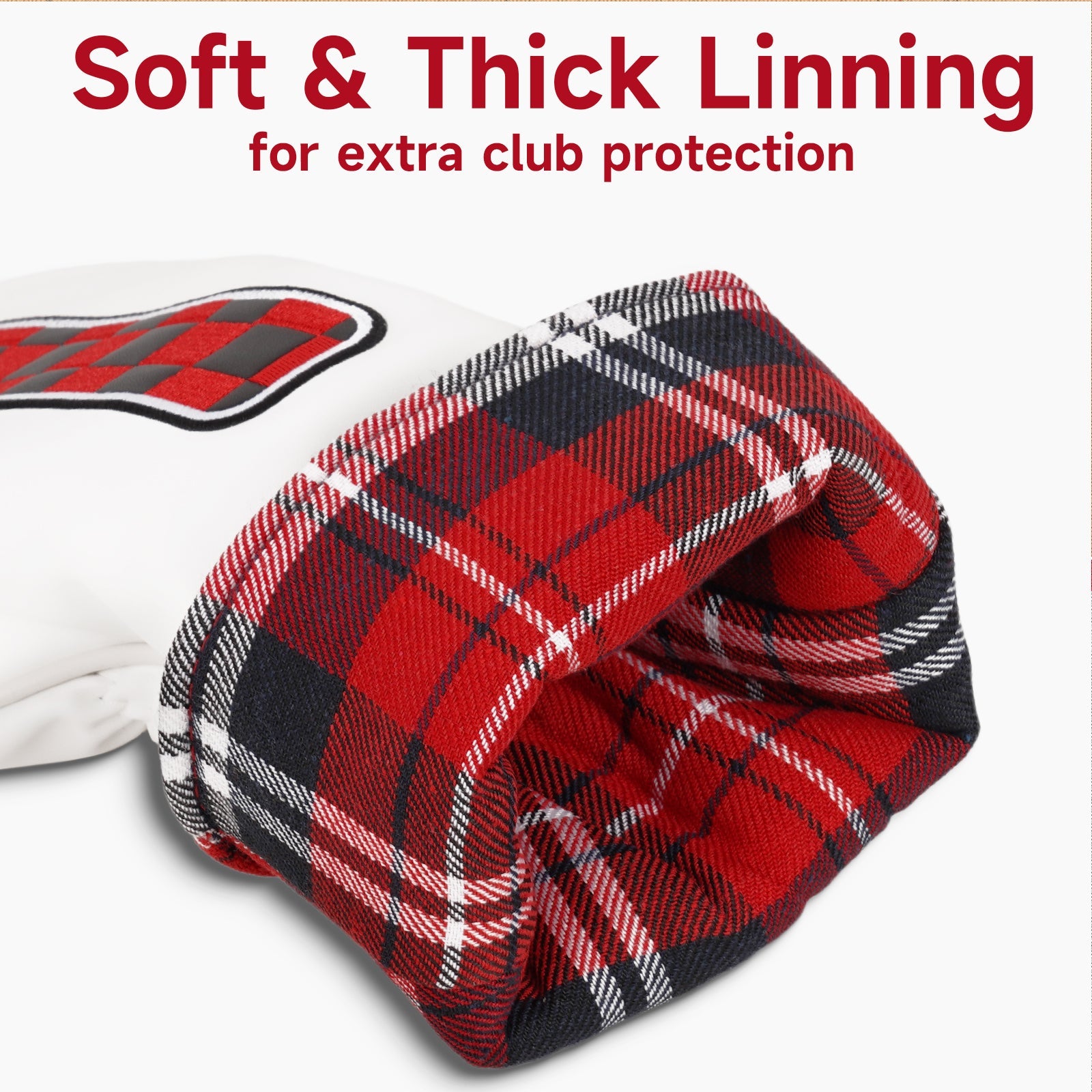 Lumberjack Plaid Driver Golf Headcover