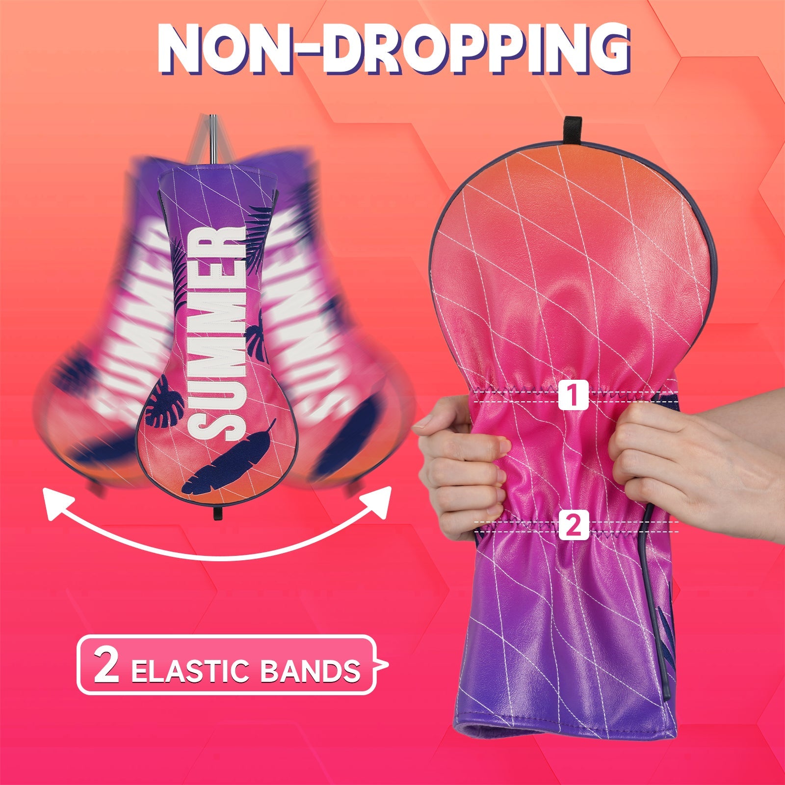 Gradient Sunset Summer Driver Golf Headcover