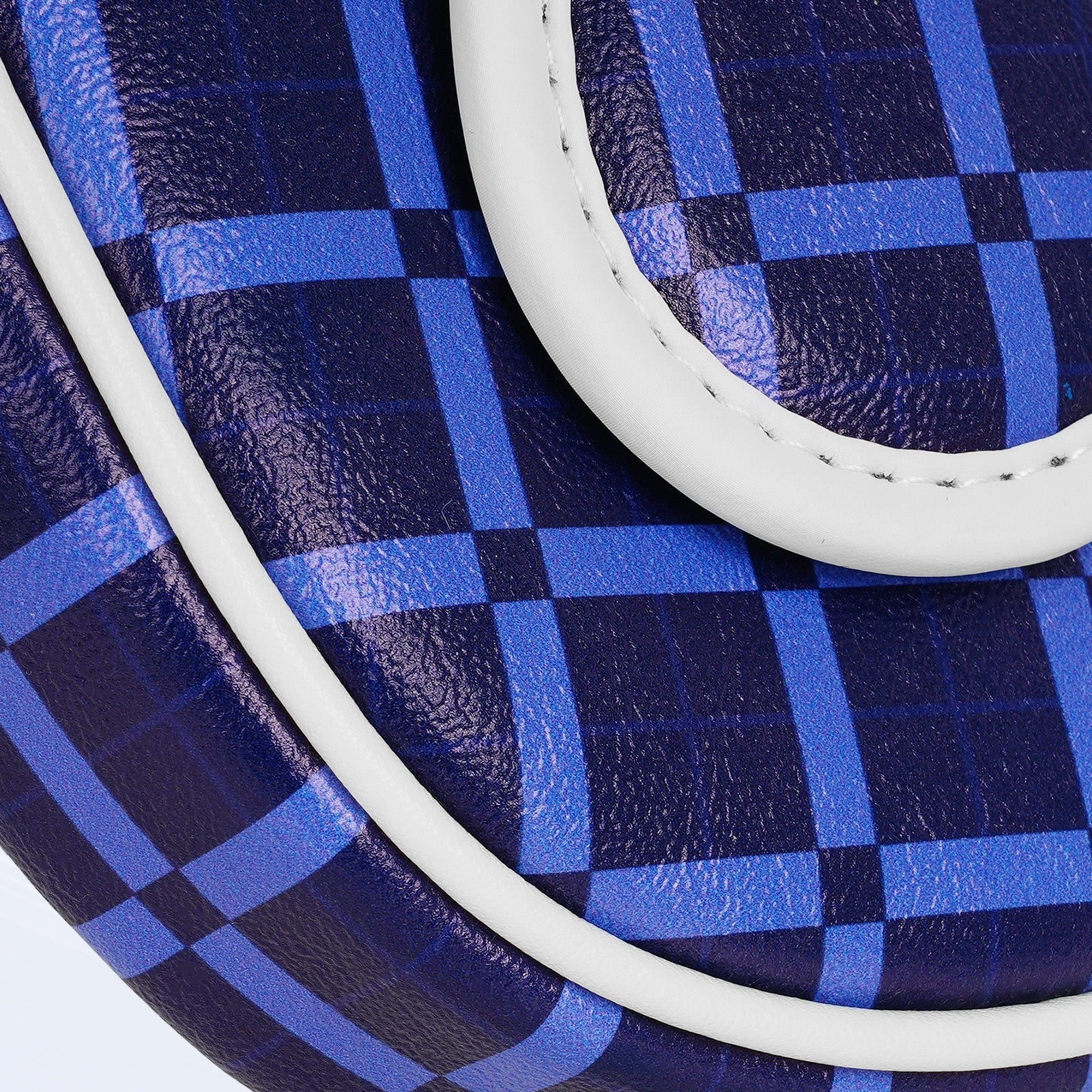 Blue Plaid Mosquito Coil Mallet Putter Cover