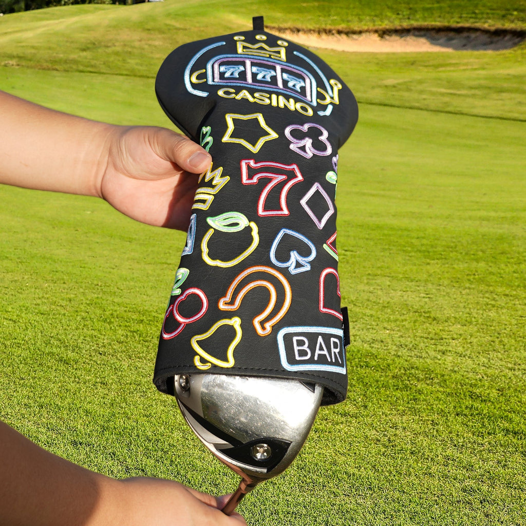 Neon 777 Embroidery Driver Headcover