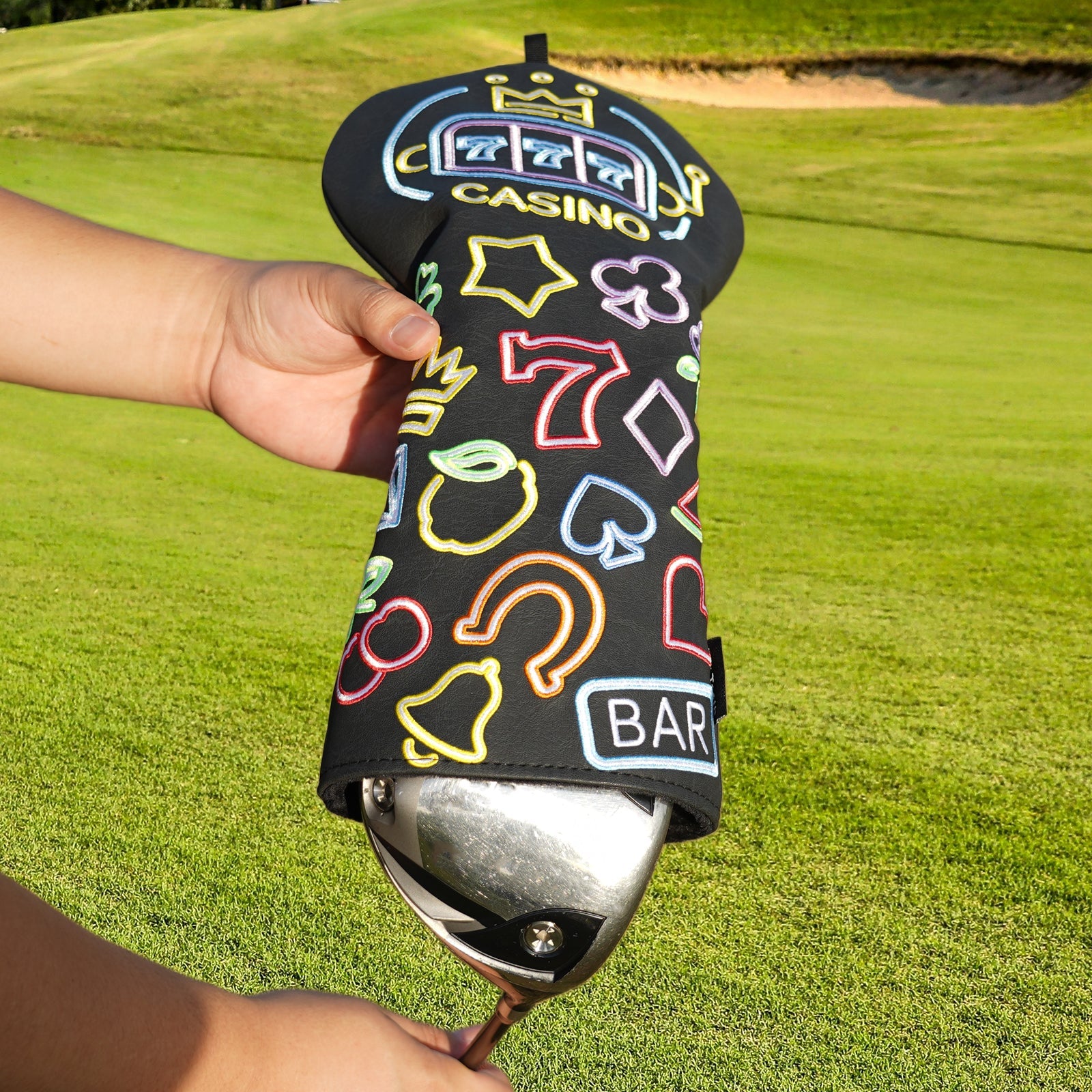 Neon 777 Embroidery Driver Headcover