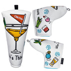 White 19-Hole Widen Blade Putter Cover