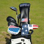 Black Red MAGA Embroidery Three-piece Driver Head Cover