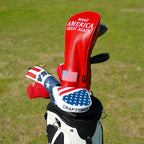Black Red MAGA Embroidery Three-piece Driver Head Cover