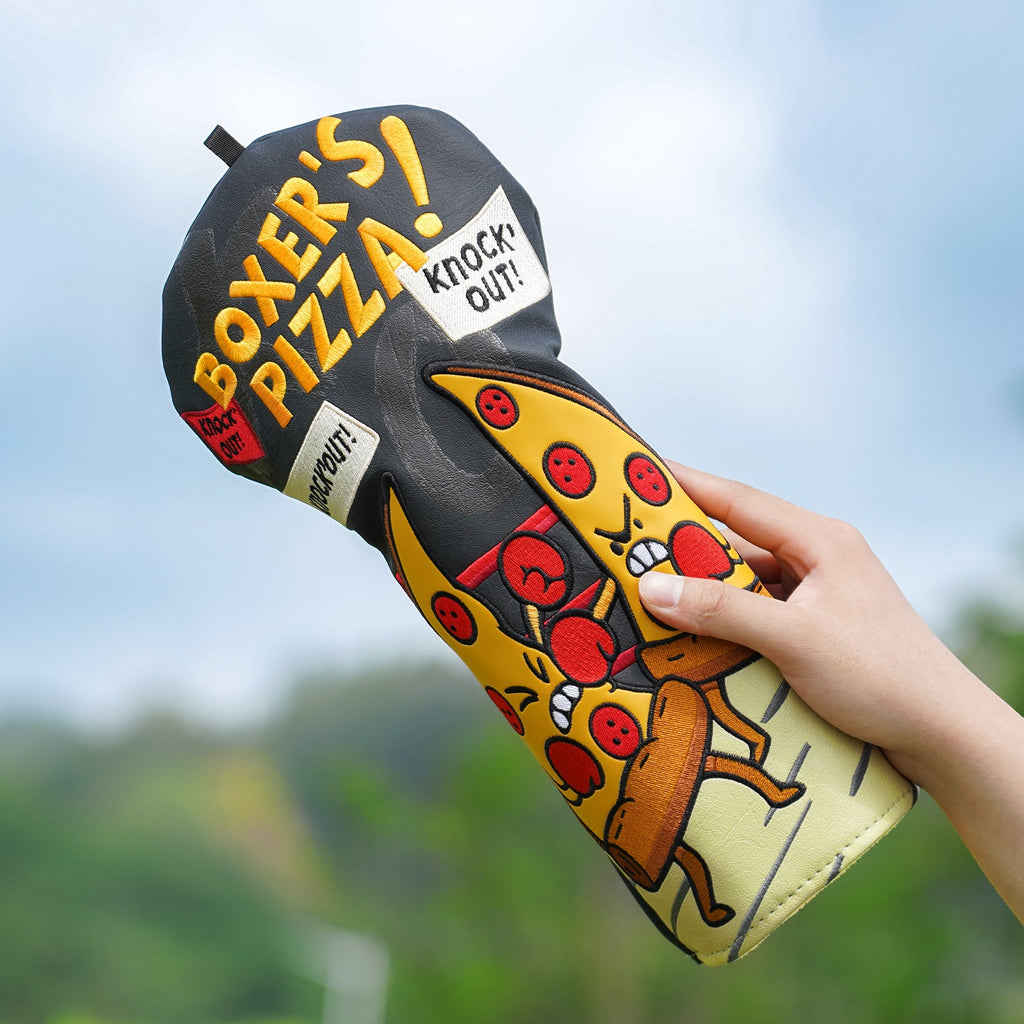 Black PU Boxer Pizza Driver Headcover