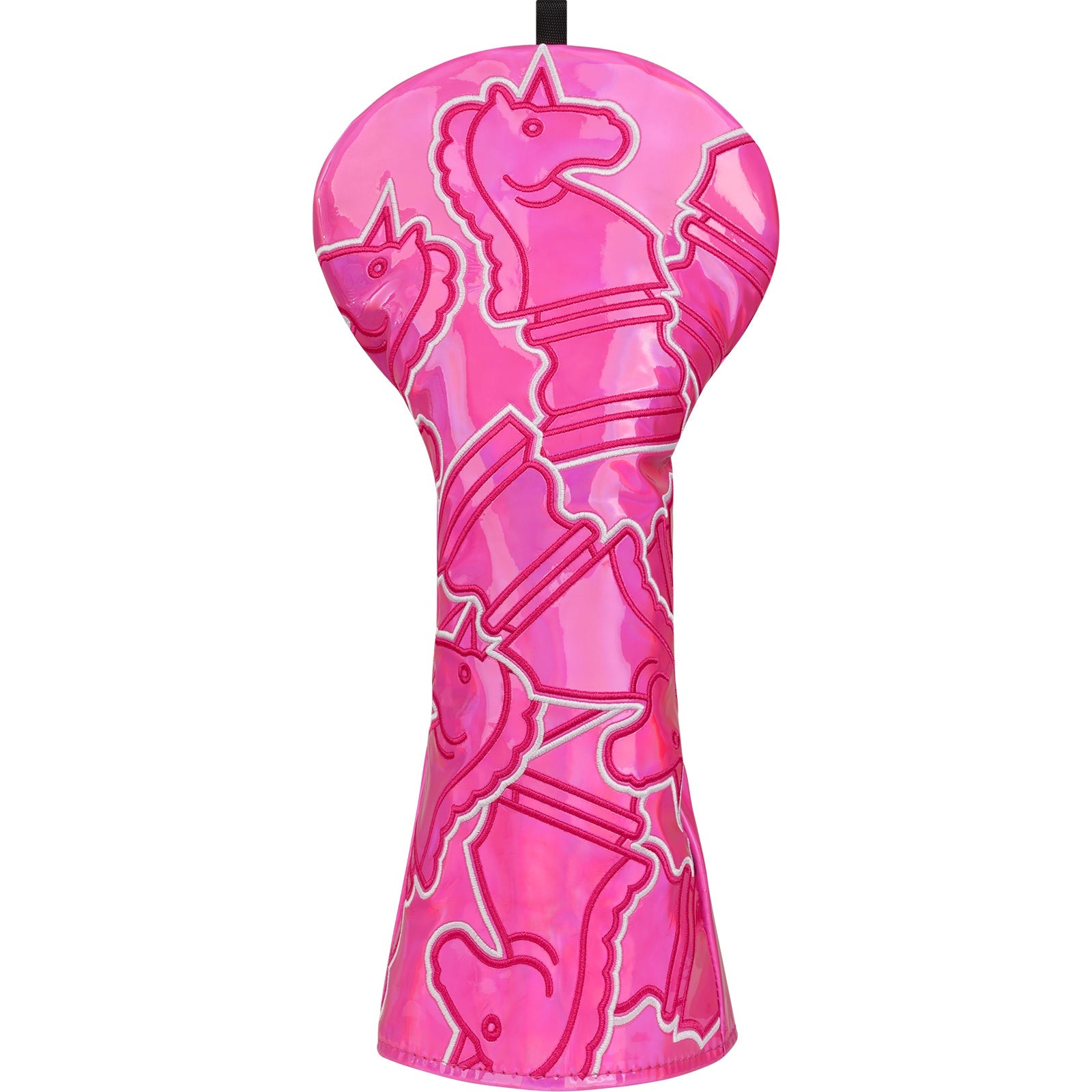 Pink Laser Unicorn Knight Embroidered Driver Head Cover