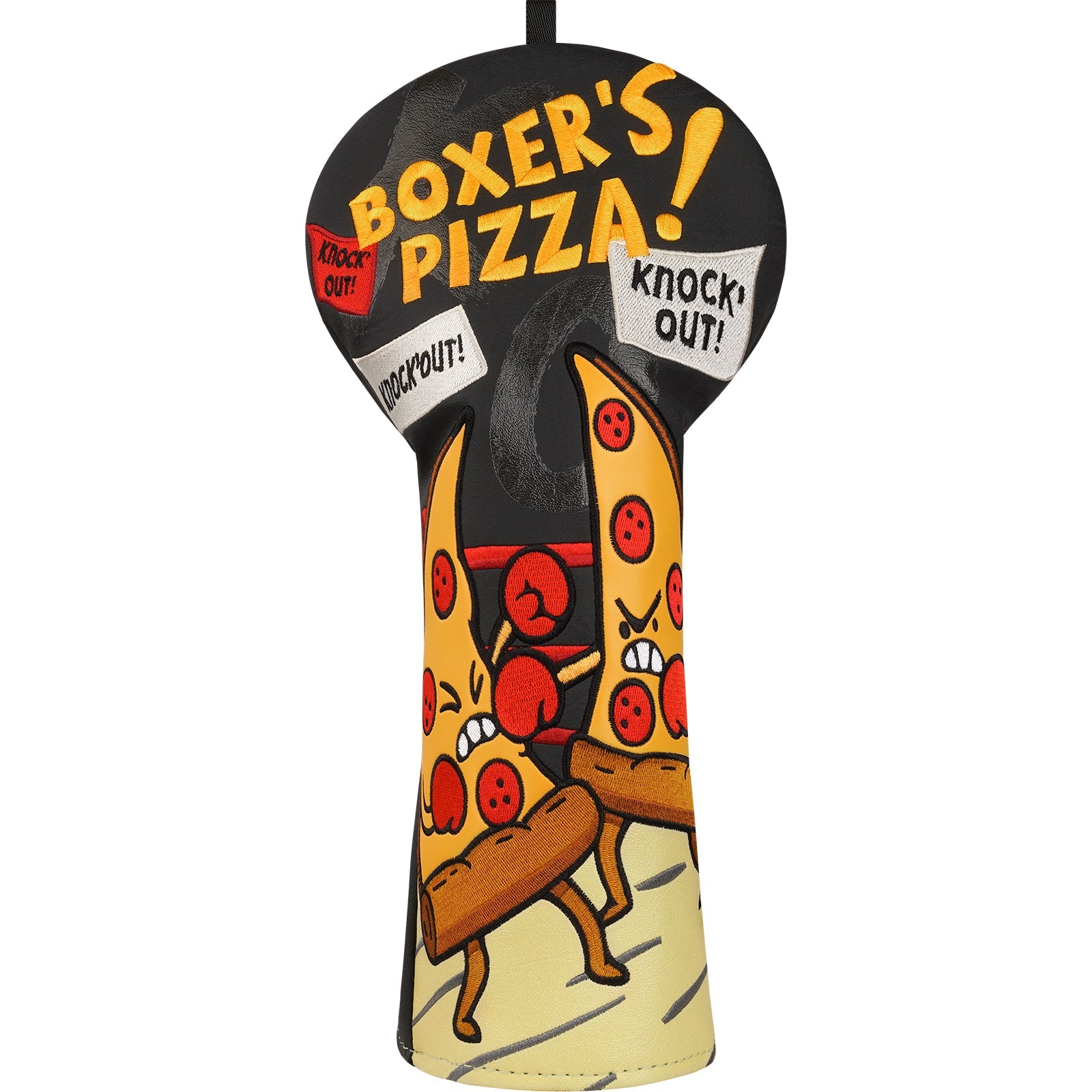 Black PU Boxer Pizza Driver Headcover
