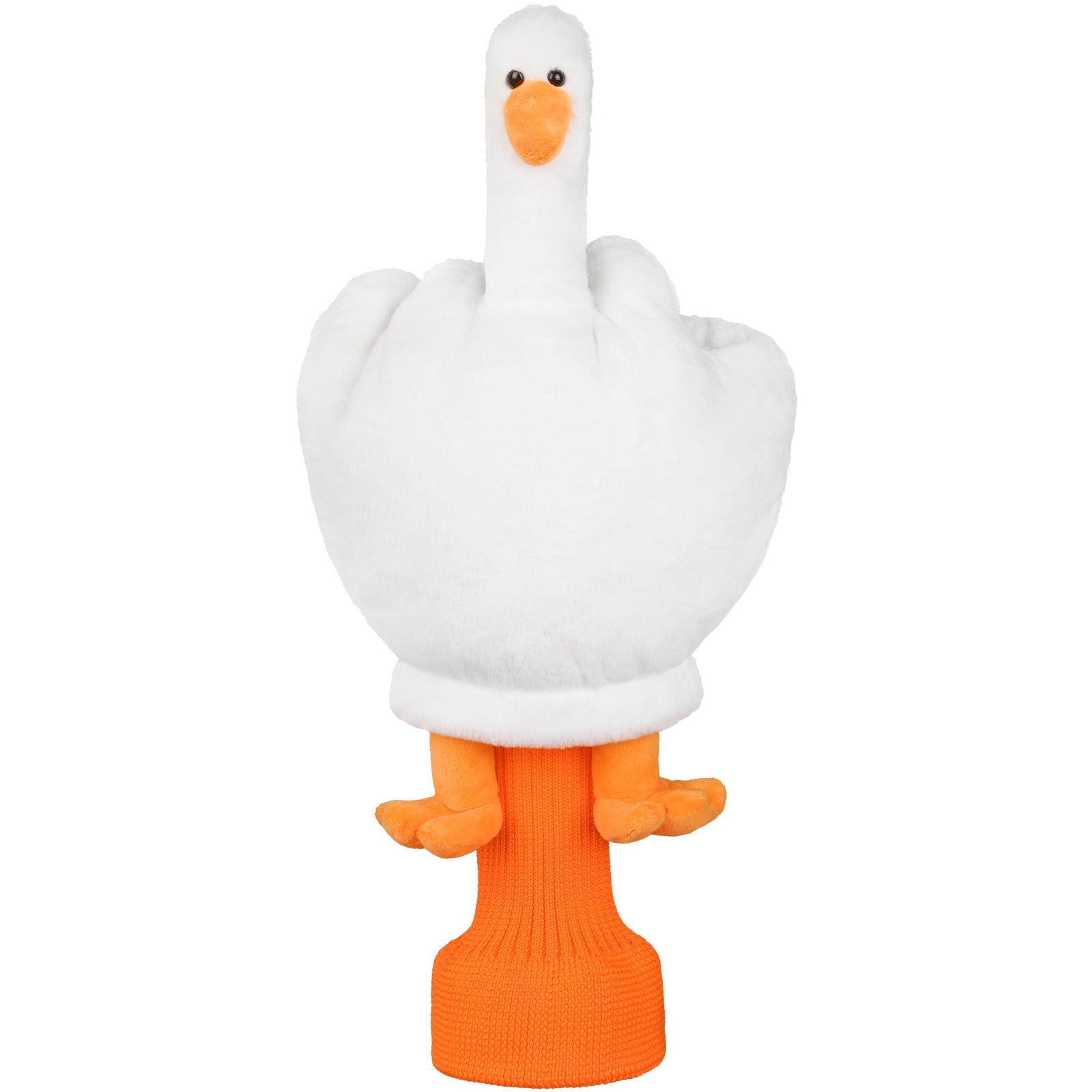 White Finger Duck Driver Golf Headcover