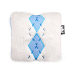Elegant Blue & White Rhombus Square Mallet Putter Cover
