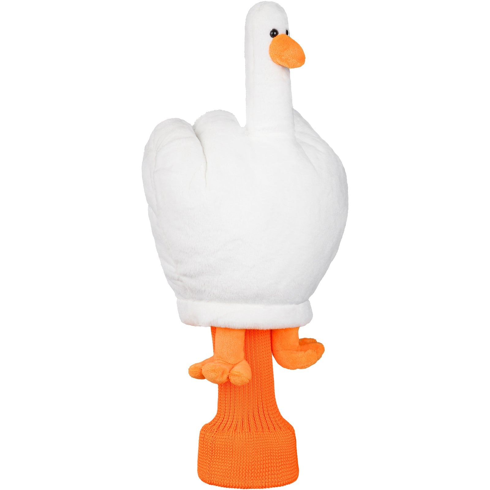 White Finger Duck Driver Golf Headcover
