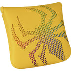 Yellow PU Colorful Spider Square Putter Cover