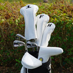 Perforated White Magnet Mallet Putter Cover