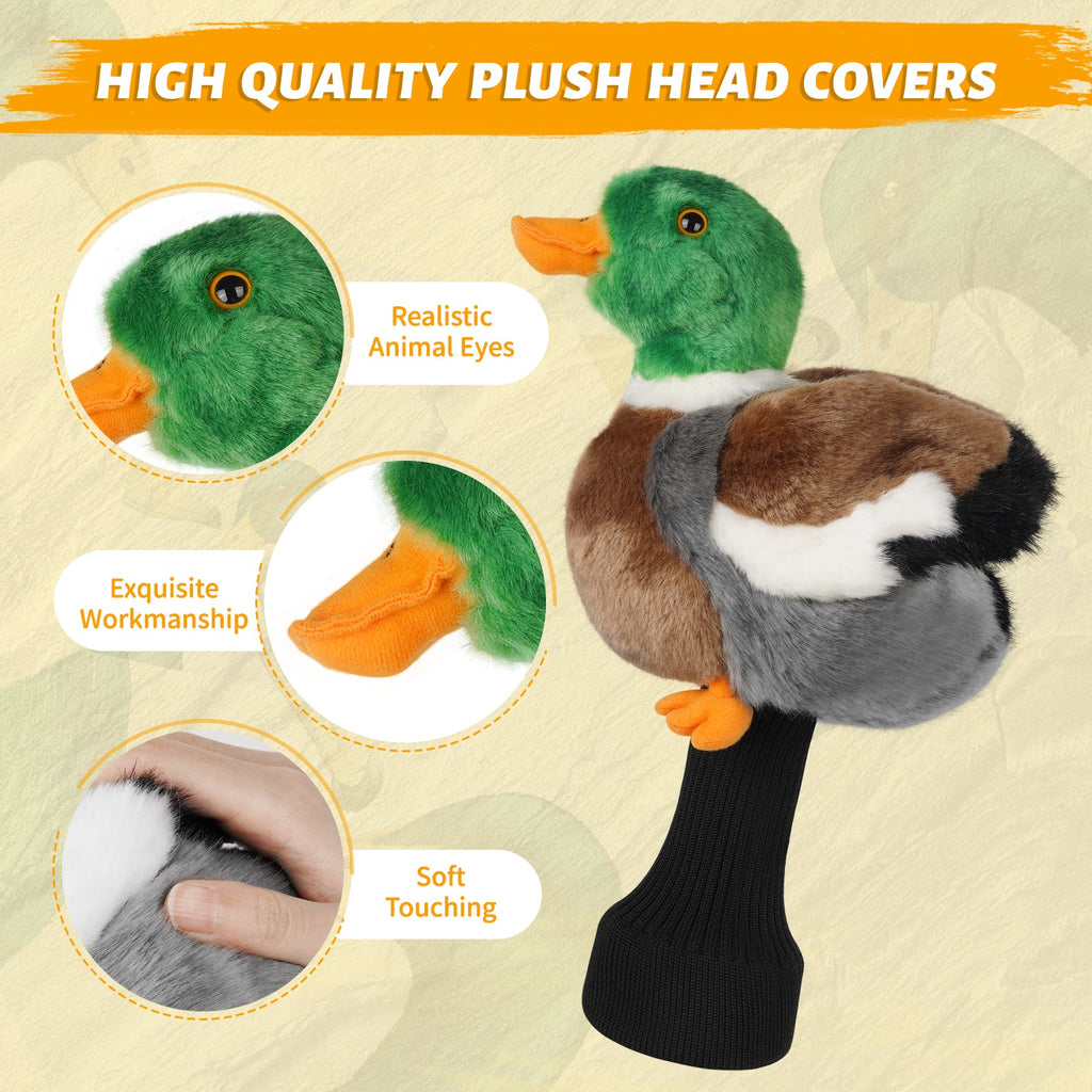 Mallard Duck Driver Animal Head Cover
