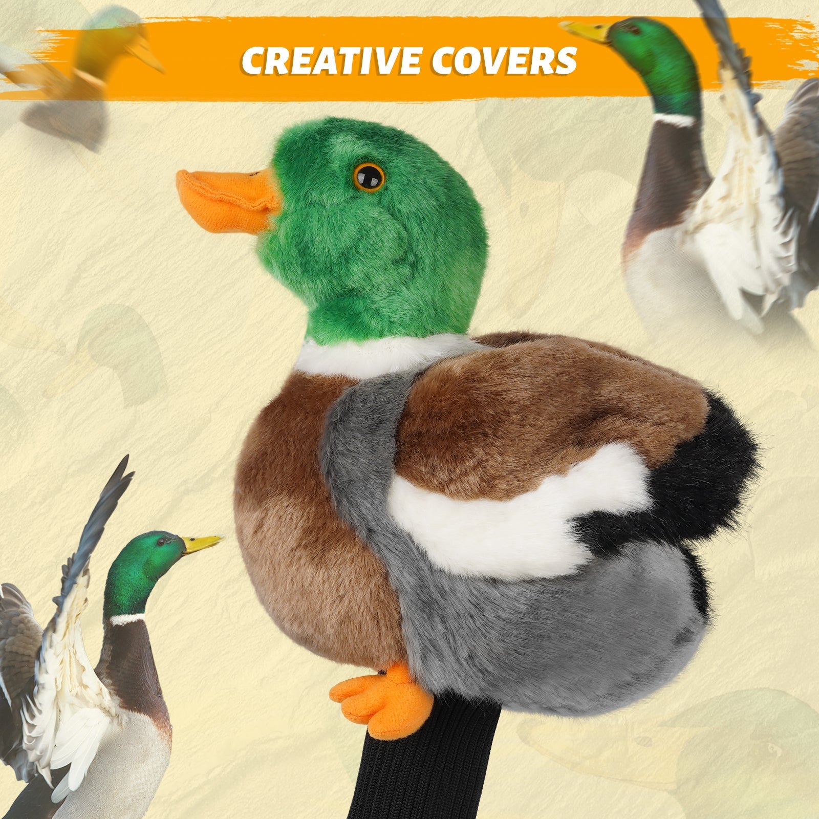 Mallard Duck Driver Animal Head Cover