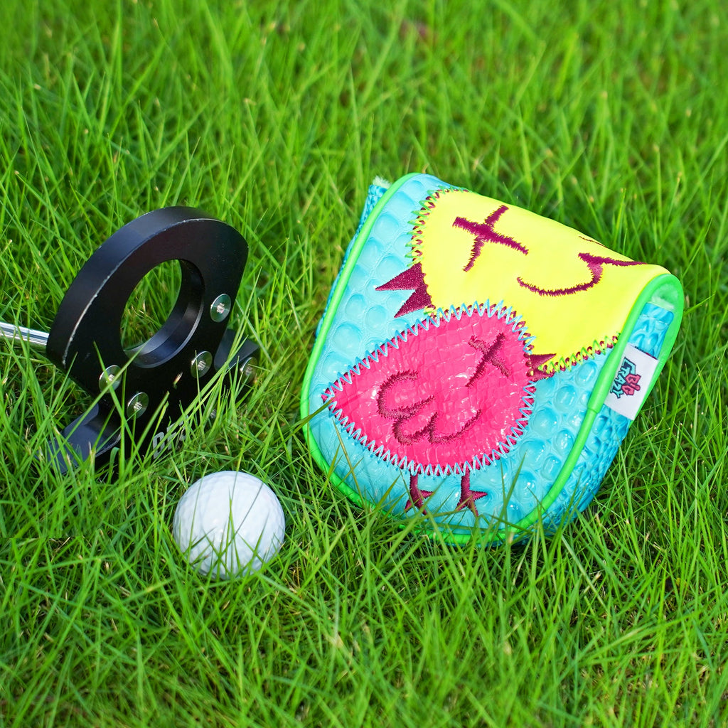 Blue Crocodile Graffiti Bird Driver Golf Headcover