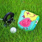 Blue Crocodile Graffiti Bird Driver Golf Headcover