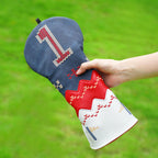 Blue Red White Tricolor Driver Golf Headcover