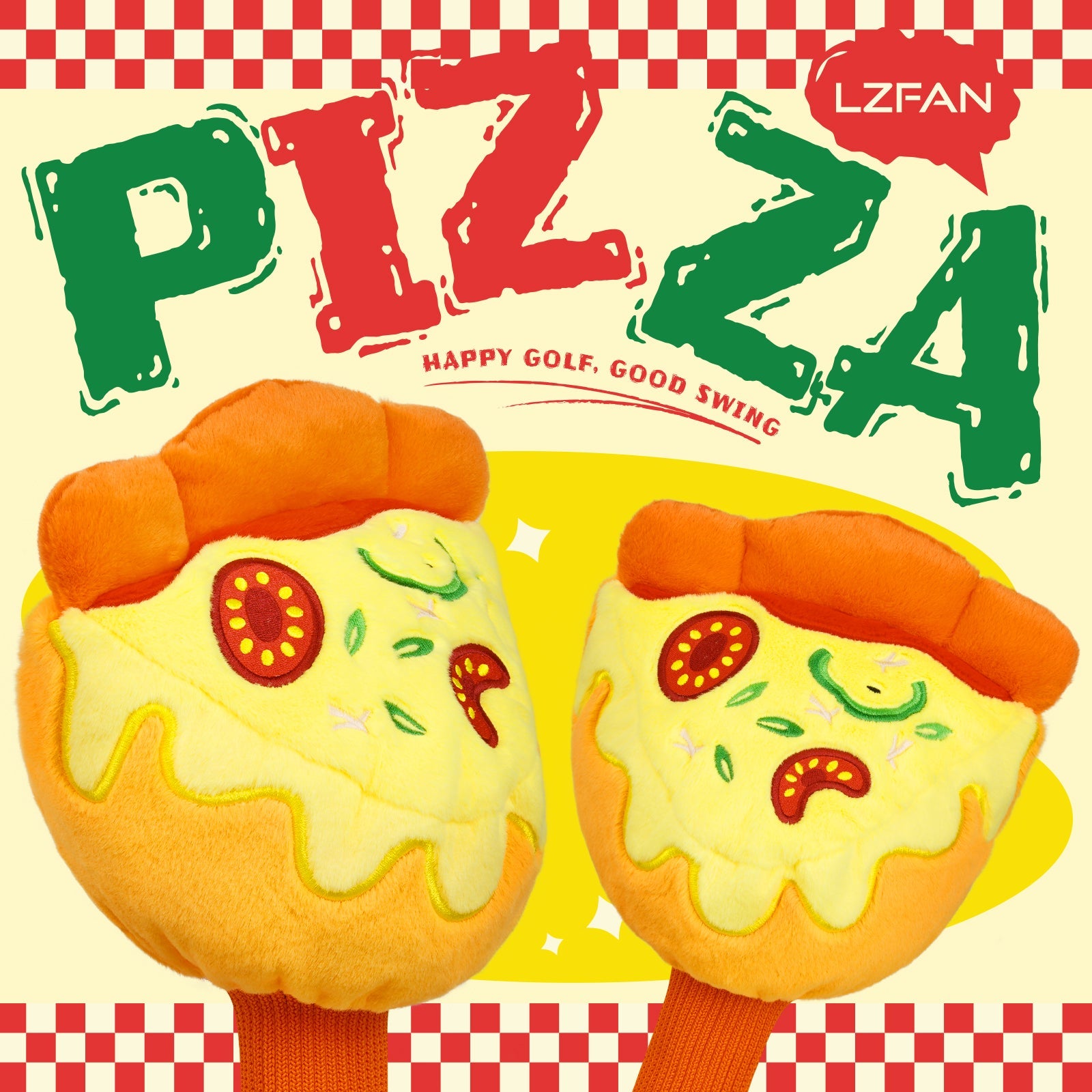Pizza with Cut Corner Plush Animal Headcover