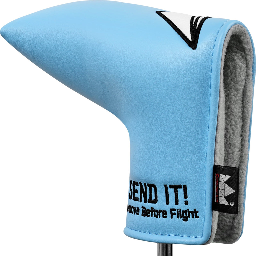 Paper Airplane Send It Blue Blade Putter Head Cover