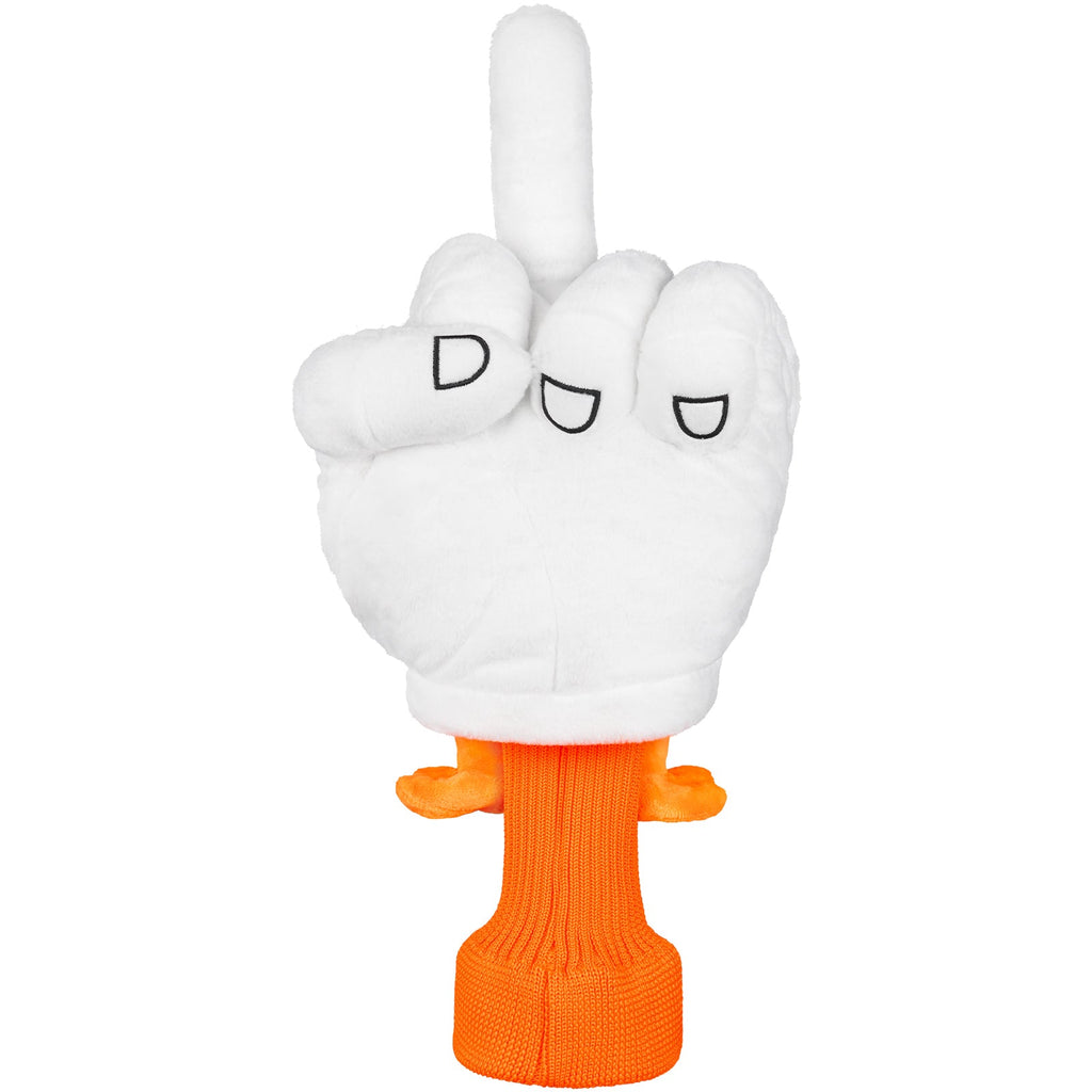 White Finger Duck Driver Golf Headcover