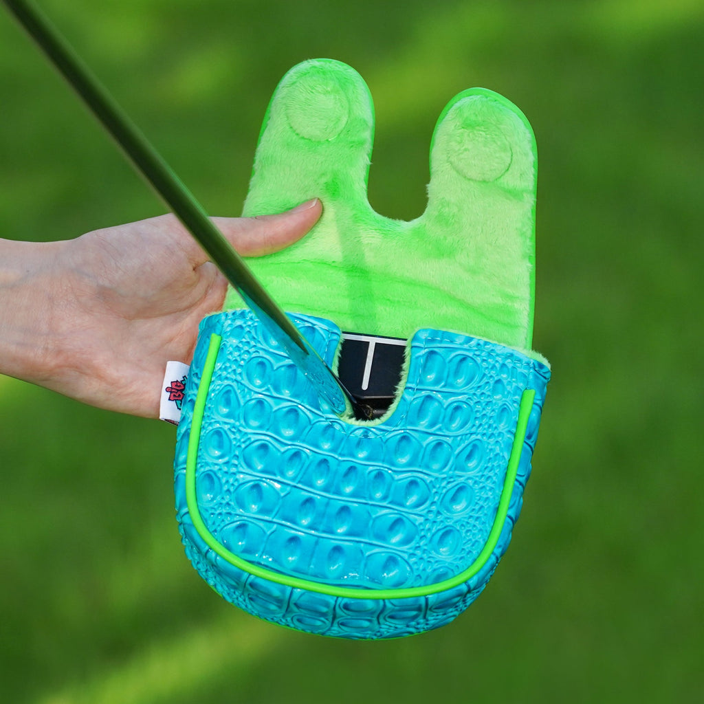 Blue Crocodile Graffiti Bird Driver Golf Headcover