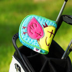 Blue Crocodile Graffiti Bird Driver Golf Headcover