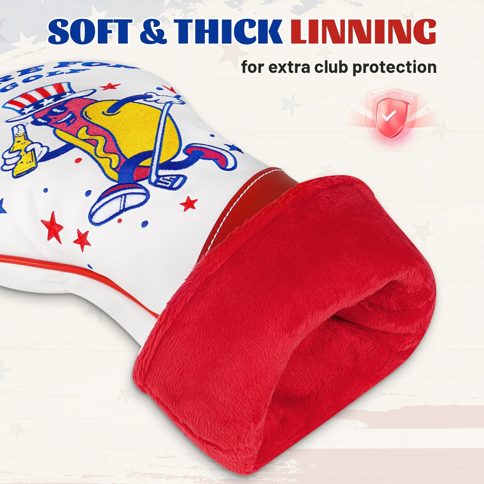Hot Dog Embroidery Driver Headcover