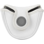 Perforated White Magnet Mallet Putter Cover