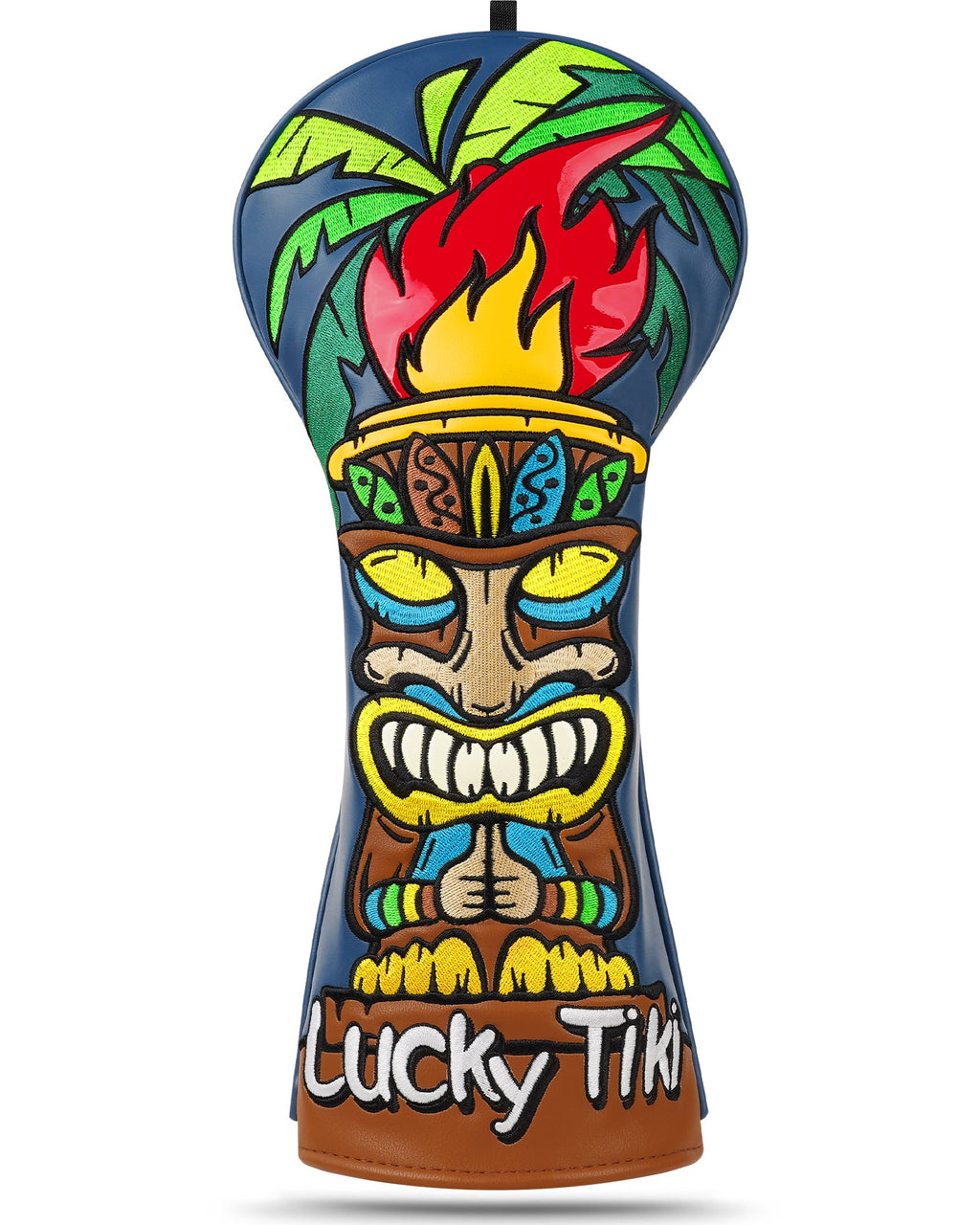 Blue Black Tiki Totem Driver Headcover