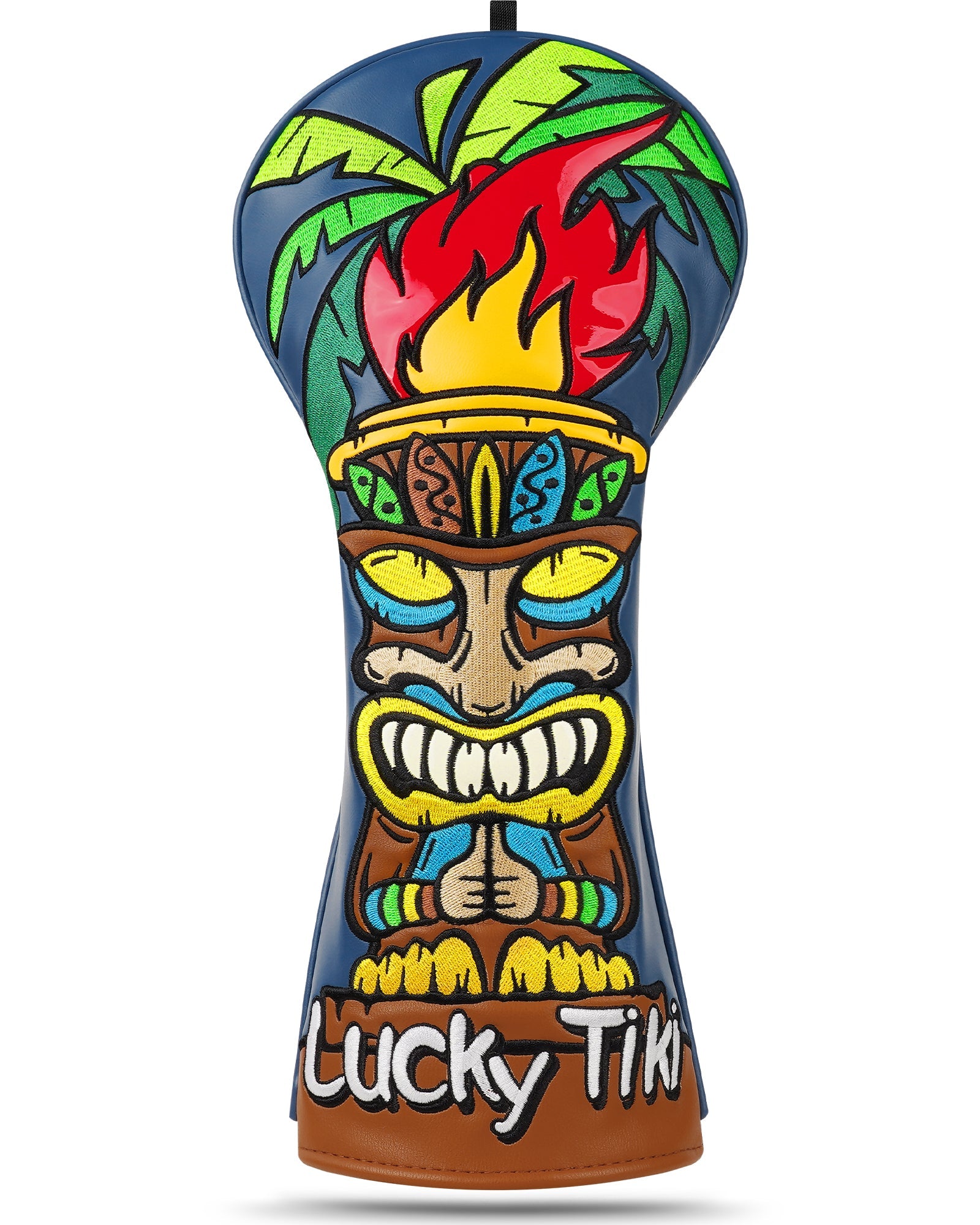 Blue Black Tiki Totem Driver Headcover