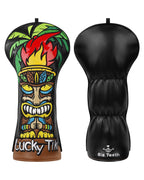 Blue Black Tiki Totem Driver Headcover
